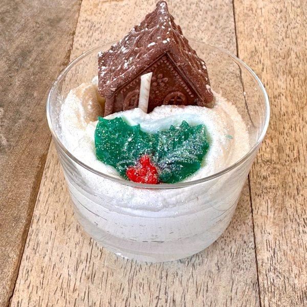 Bougie mini verrine Refuge montagne