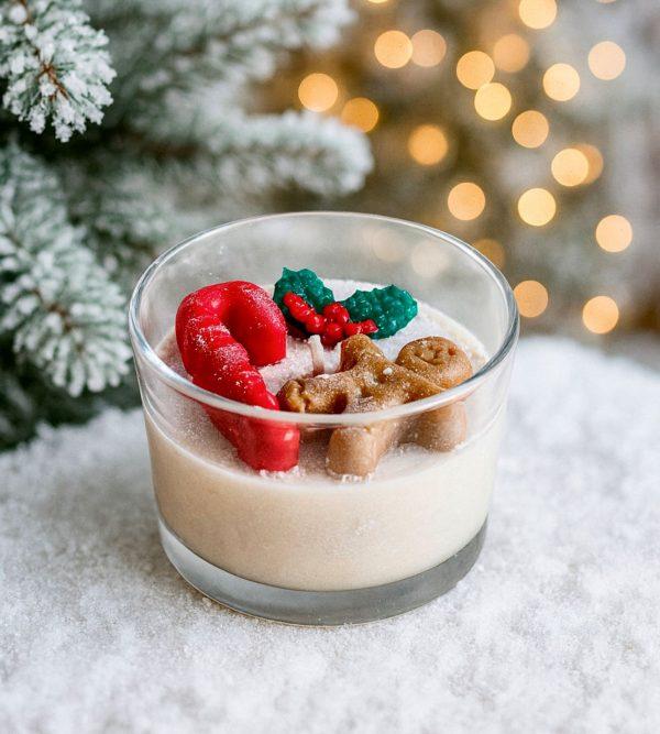 Bougie verrine Biscuit de Noel